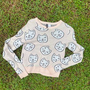 Discounted Cat Sweater (Tear on Back Left Shoulder)